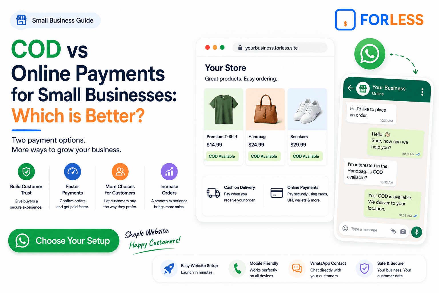 COD vs Online Payments for Small Businesses: Which is Better?