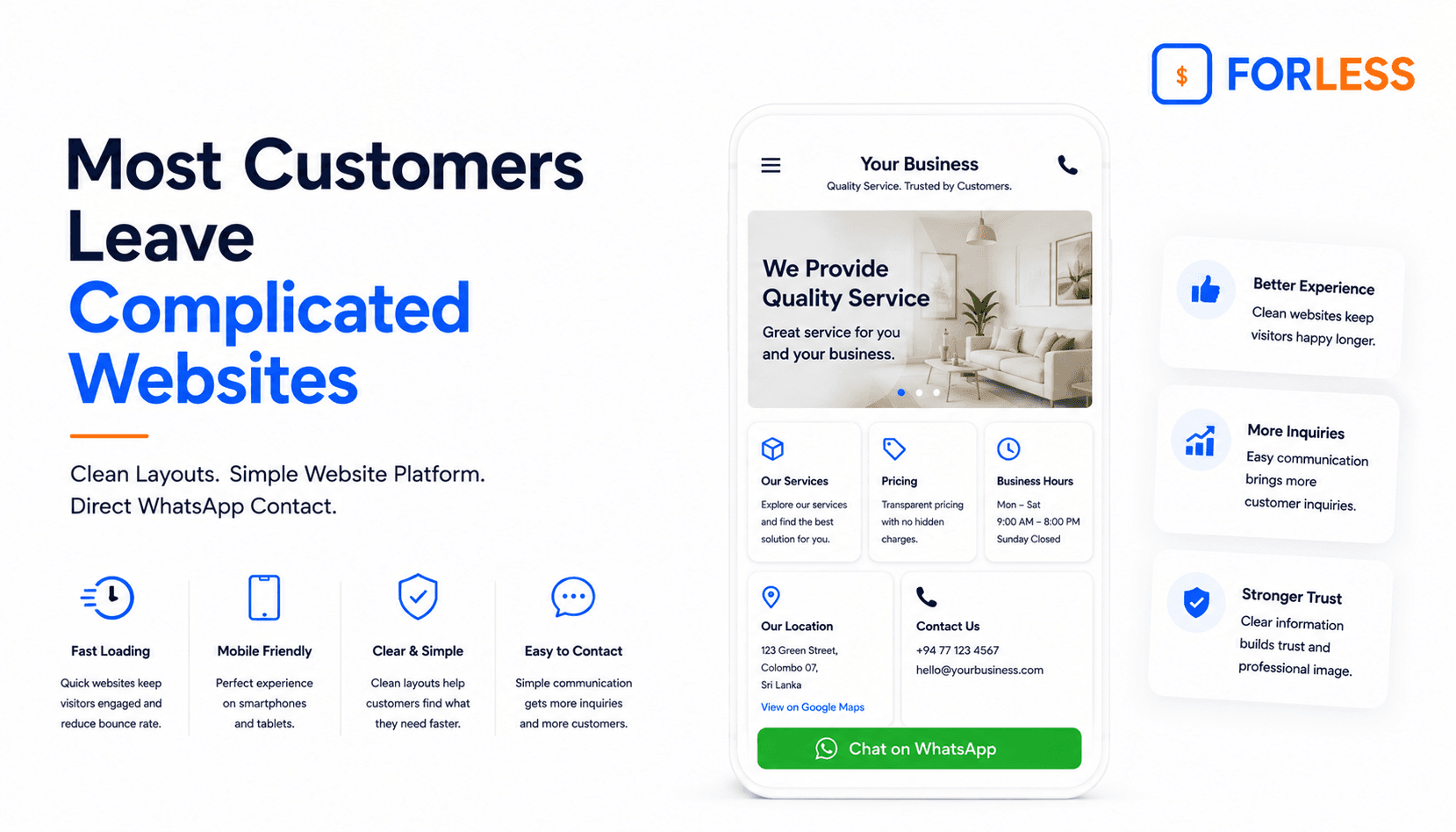 Most Customers Leave Complicated Websites