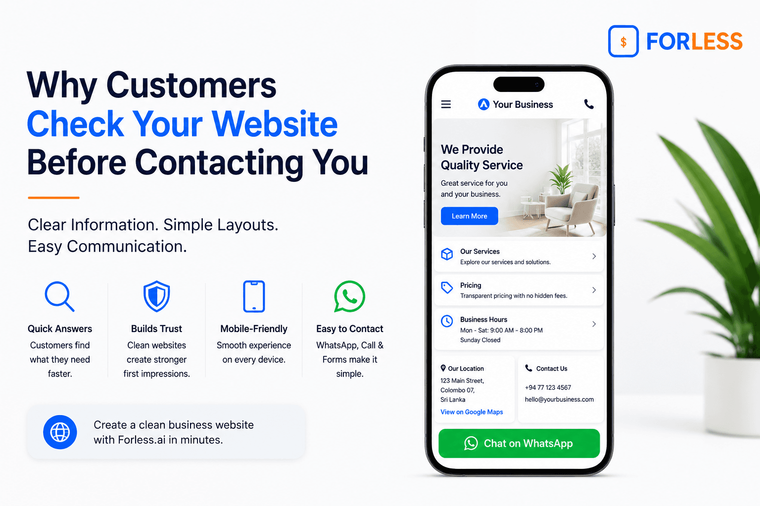 Customers Check Your Website Before Contacting You