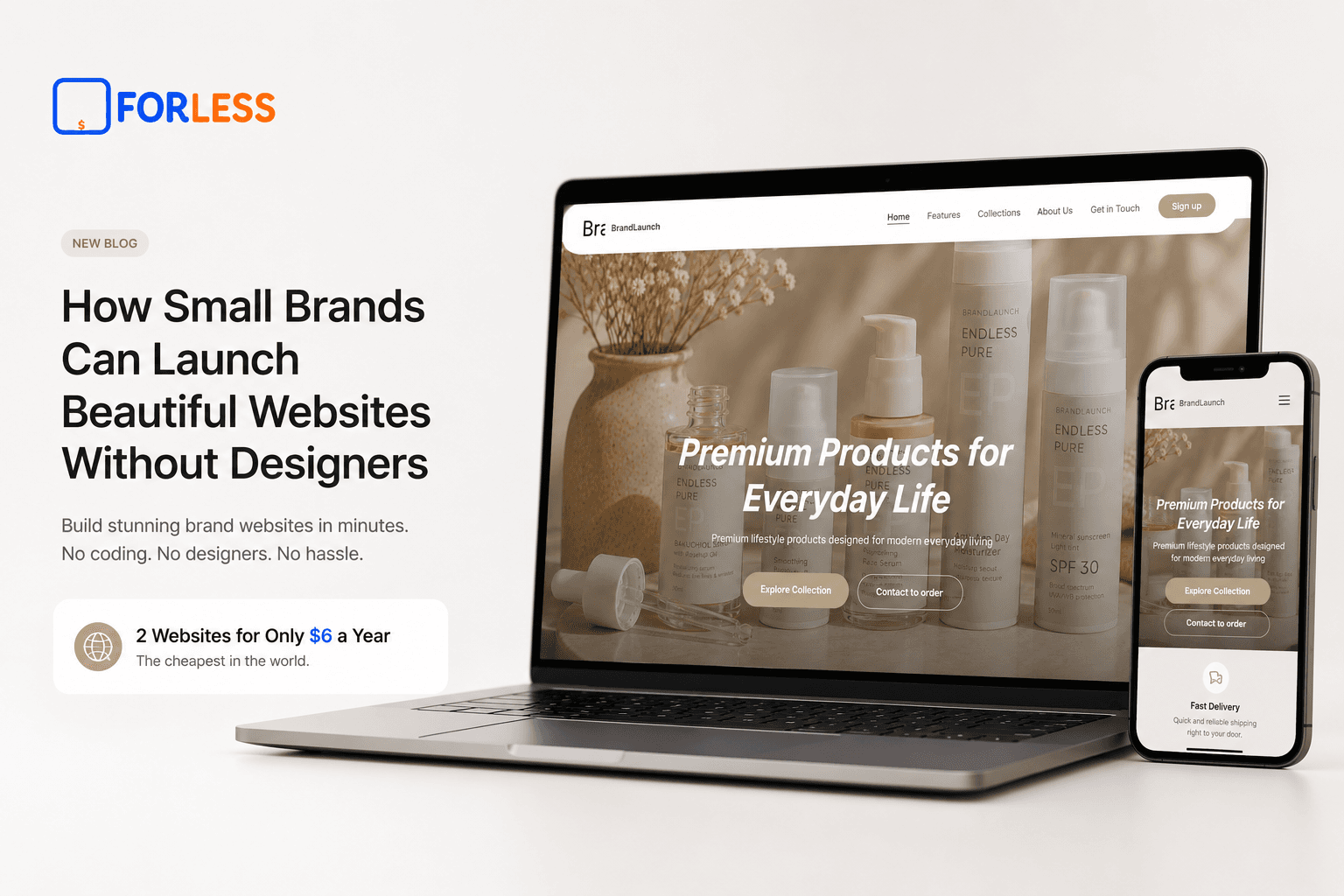 How Small Brands Can Launch Beautiful Websites Without Designers