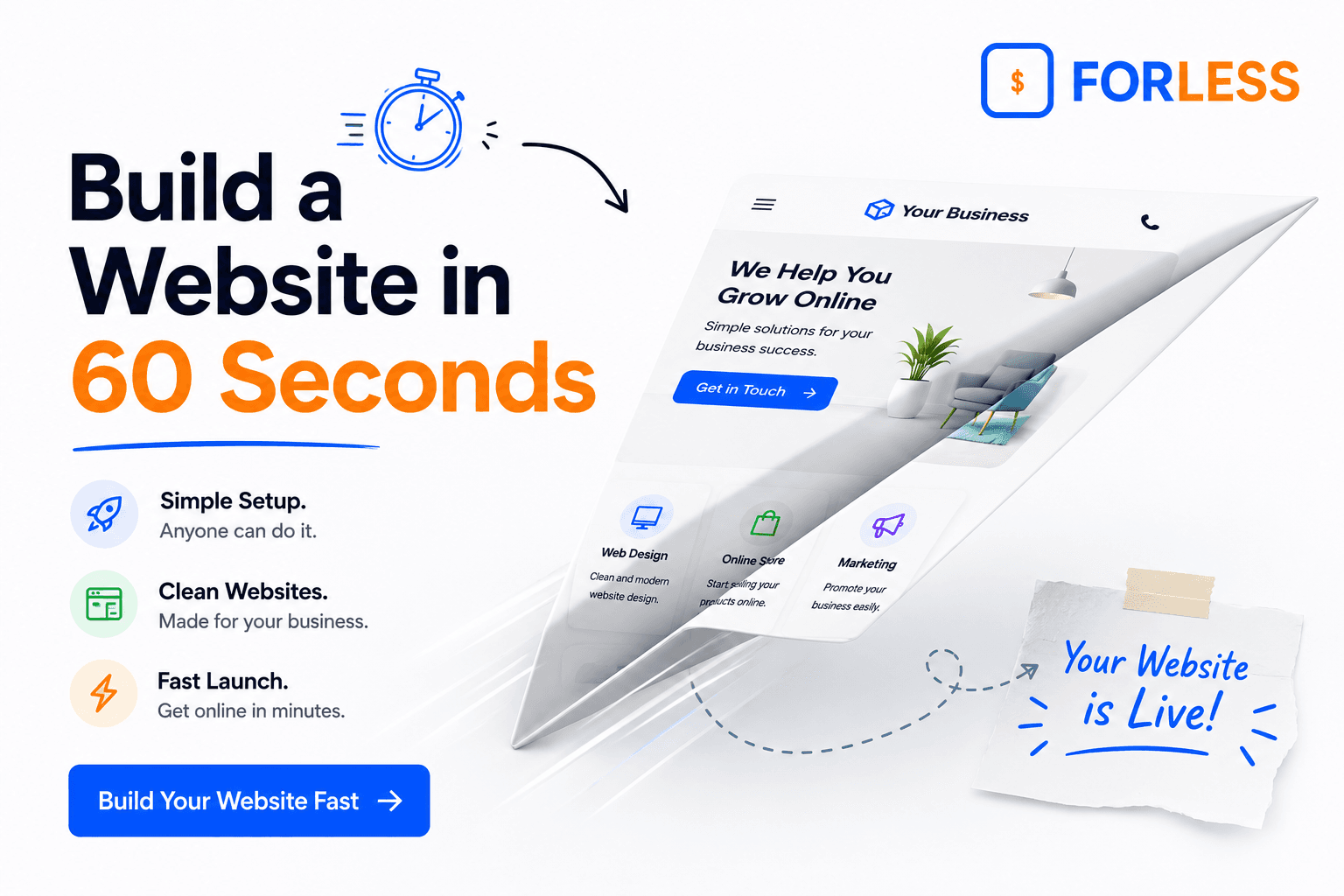 How We Built a Professional Business Website in 60 Seconds