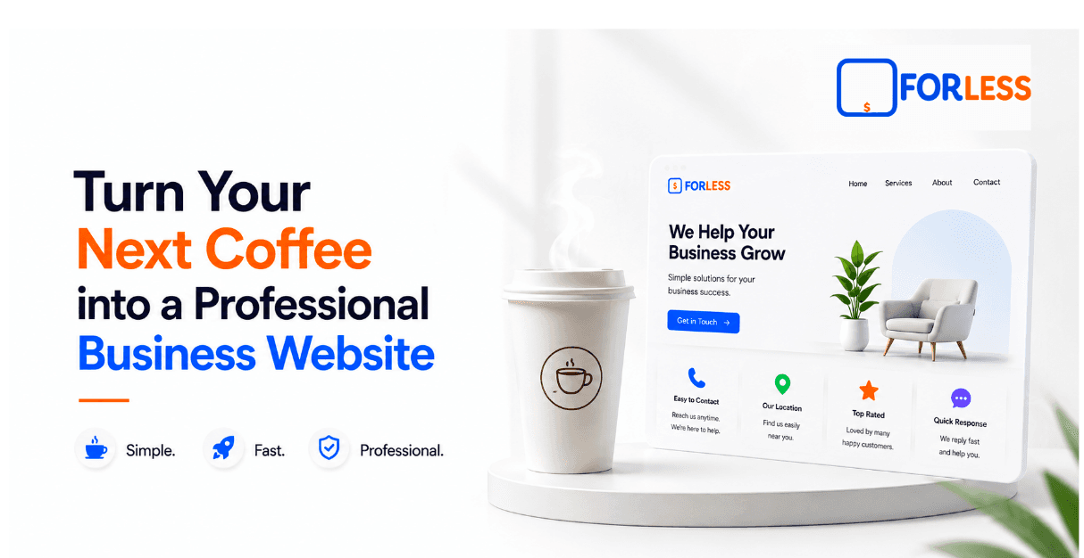 Turn Your Next Coffee into a Professional Business Website