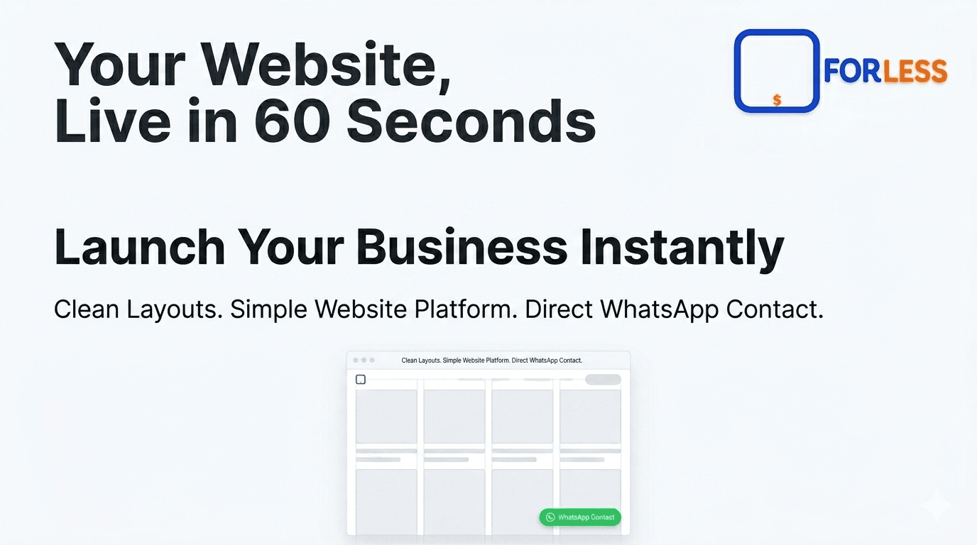 60 Second AI Website Builder: Launch Your Business Instantly