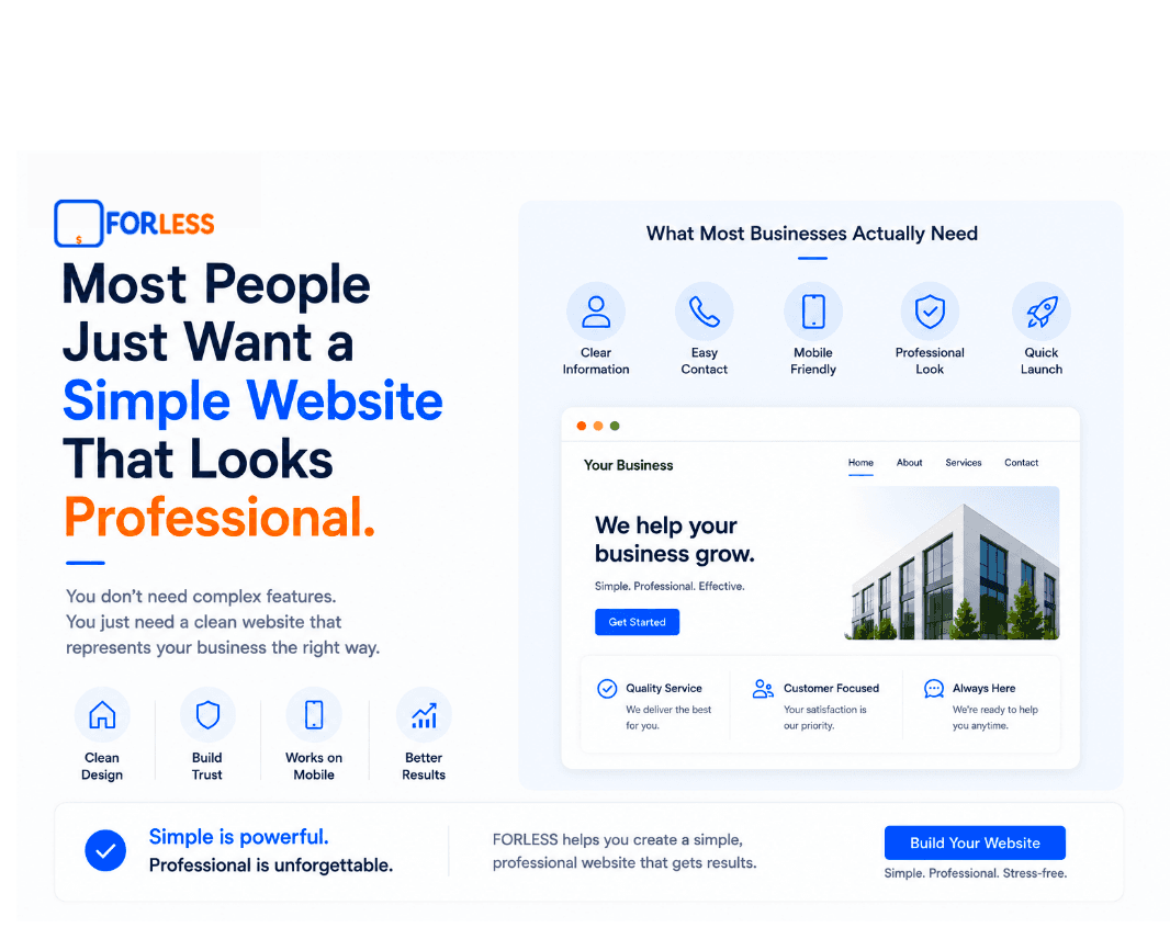 Most People Just Want a Simple Website That Looks Professional