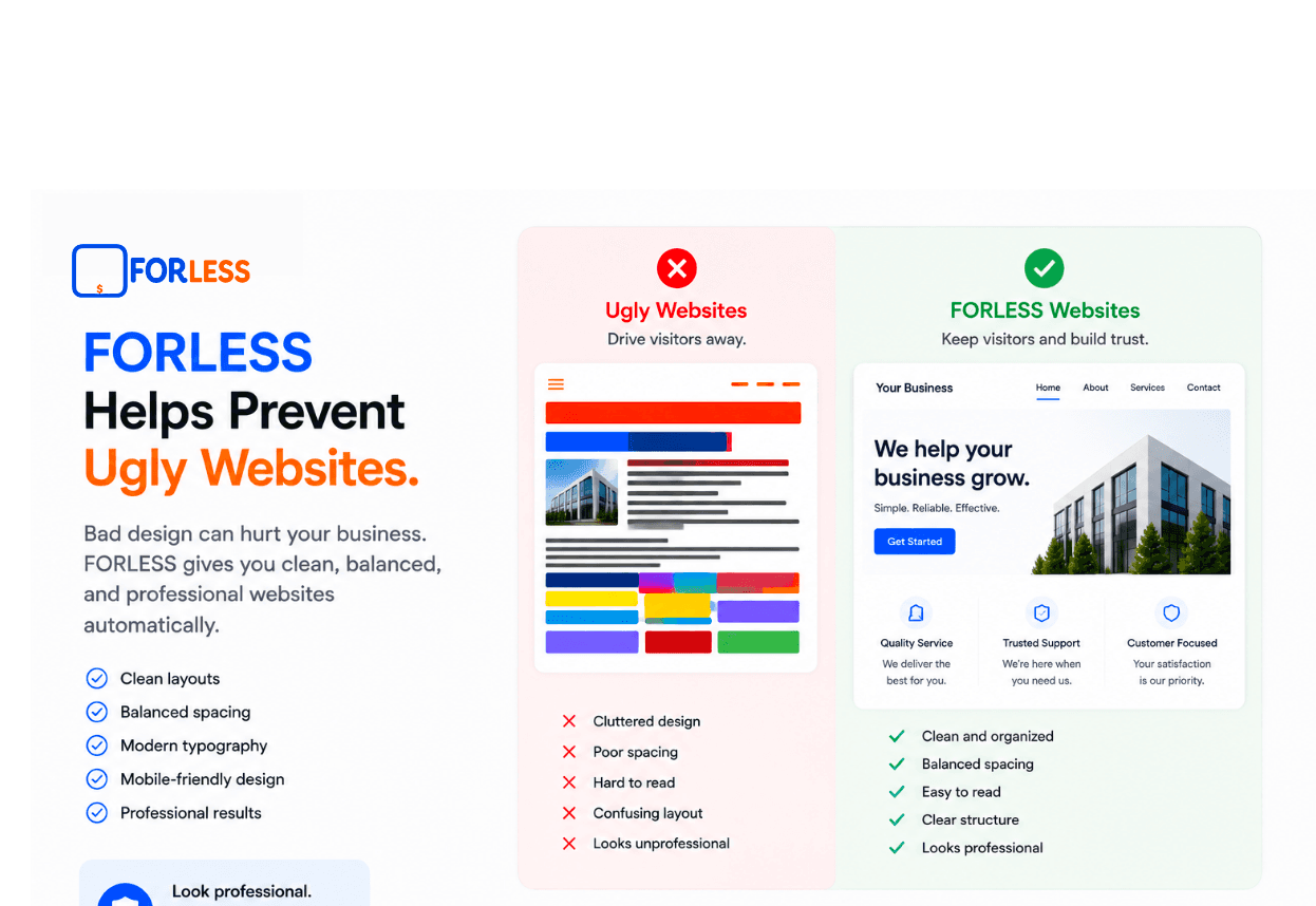 FORLESS Helps Prevent Ugly Websites