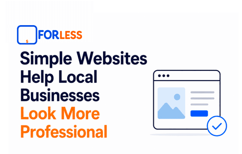 Simple Websites Help Local Businesses Look More Professional
