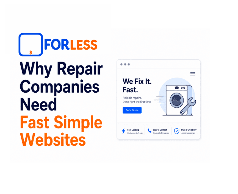Why Repair Companies Need Fast Simple Websites