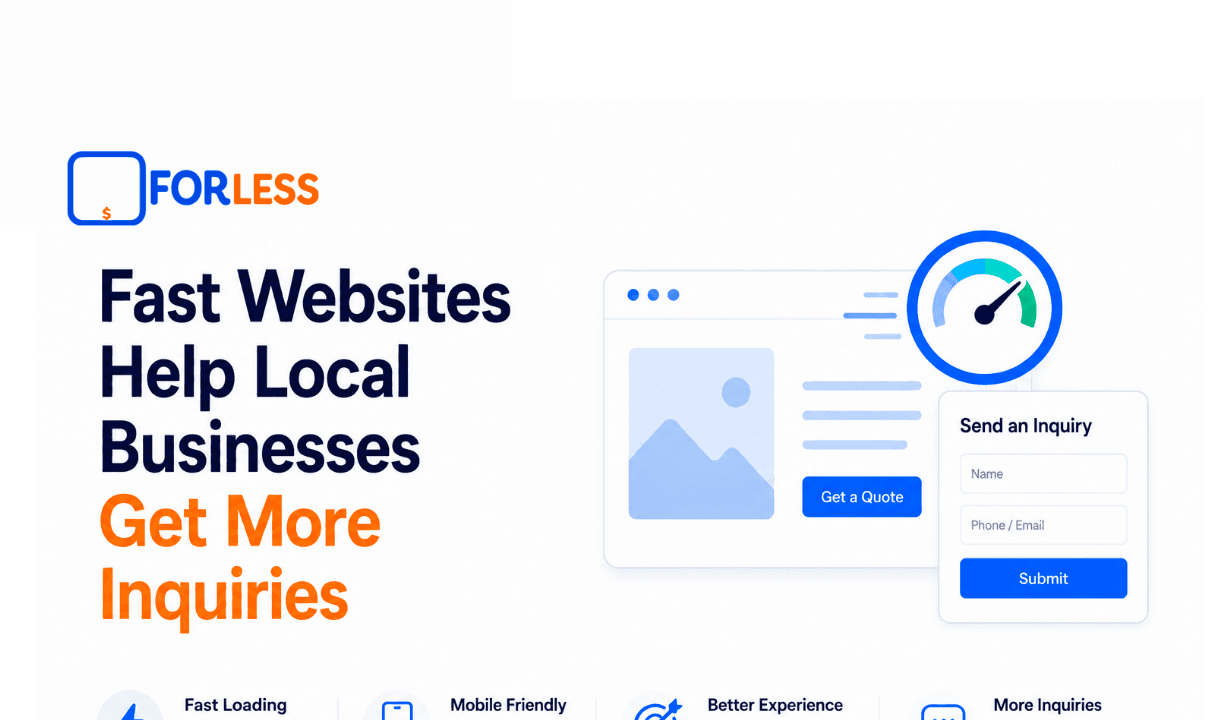 Fast Websites Help Local Businesses Get More Inquiries