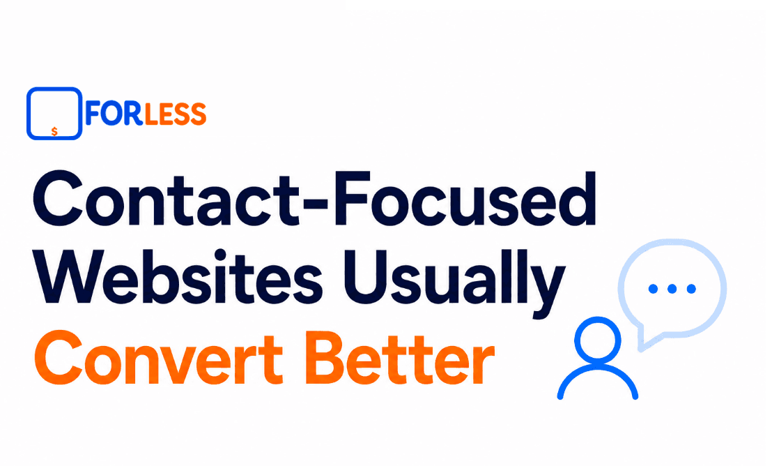 Contact-Focused Websites Usually Convert Better