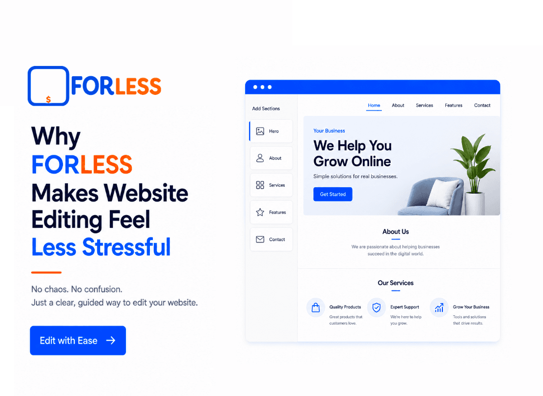 Why FORLESS Makes Website Editing Feel Less Stressful