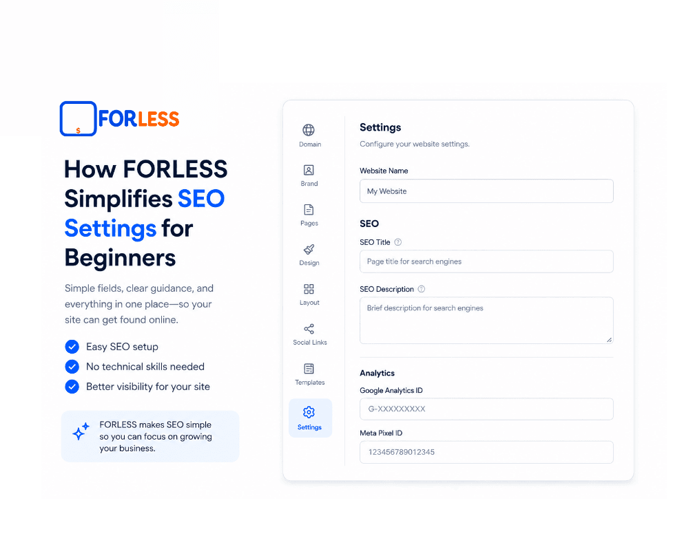 How FORLESS Simplifies SEO Settings for Beginners